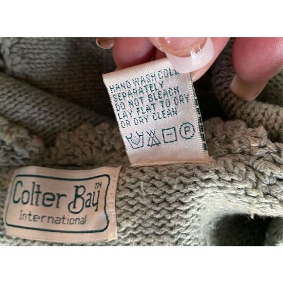 Colter Bay International Vintage Sweater Sz. L Hand Loomed Floral Grandma - Picture 11 of 16